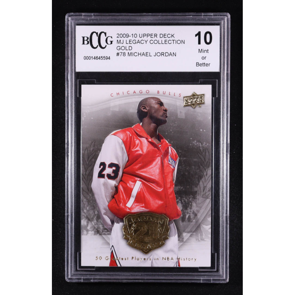 Michael Jordan 2009-10 Upper Deck Michael Jordan Legacy Collection Gold #78 (BCCG 10) at PristineAuction.com