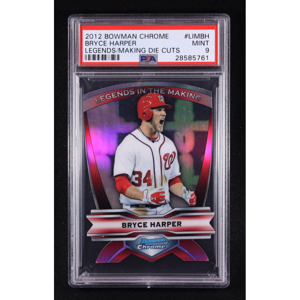 Bryce Harper 2012 Bowman Chrome Legends In The Making Die Cuts #BH RC (PSA 9) at PristineAuction.com