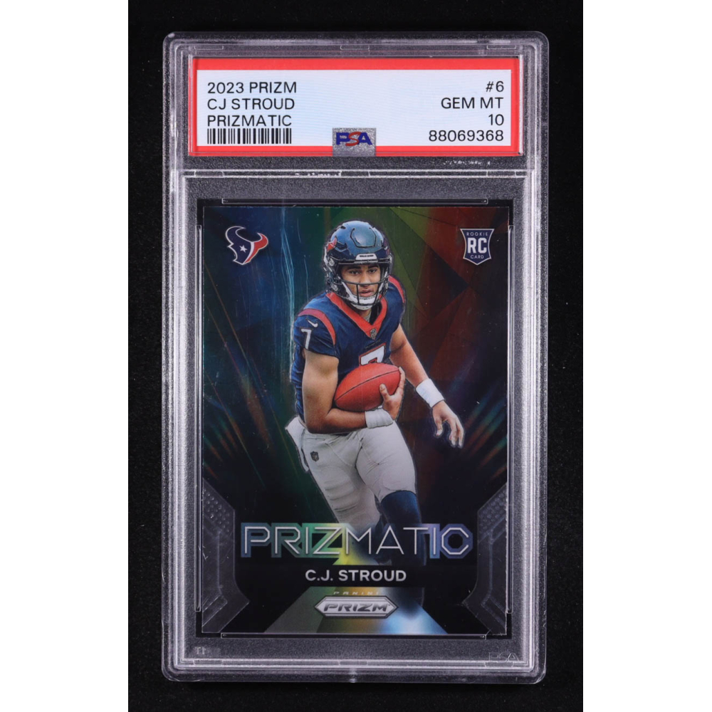 CJ Stroud 2023 Panini Prizm Prizmatic #6 RC (PSA 10) at PristineAuction.com