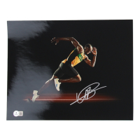 Usain Bolt Signed Team Jamaica 11x14 Photo (Beckett) at PristineAuction.com