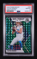 Justin Herbert 2020 Panini Mosaic Mosaic Green #263 Debut RC (PSA 10) at PristineAuction.com
