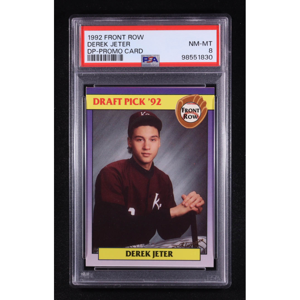 Derek Jeter 1992 Front Row Draft Picks Promo Sheet #55 RC (PSA 8) at PristineAuction.com