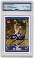 Dee Brown Signed 2006 Topps #229 RC (PSA) at PristineAuction.com
