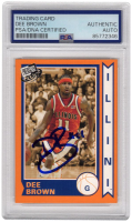 Dee Brown Signed 2006 Press Pass Old School #9 (PSA) at PristineAuction.com