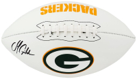 Matthew Golden Signed Packers Logo Football (Schwartz) at PristineAuction.com
