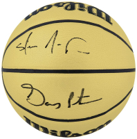 Gary Payton & Shawn Kemp Signed Gold NBA Basketball (Schwartz) at PristineAuction.com