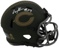 Olin Kreutz Signed Bears Salute to Service Alternate Speed Mini Helmet (Schwartz) at PristineAuction.com