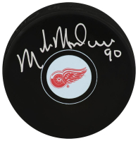 Mike Modano Signed Red Wings Logo Hockey Puck (Schwartz) at PristineAuction.com