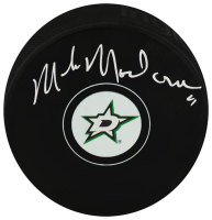 Mike Modano Signed Stars Logo Hockey Puck (Schwartz) at PristineAuction.com