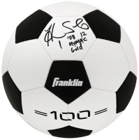 Hope Solo Signed Soccer Ball Inscribed "08, 12 Olympic Gold" (Schwartz) at PristineAuction.com