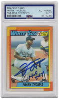 Frank Thomas Signed 1990 Topps #414 RC Inscribed "HOF 2014" (PSA) at PristineAuction.com