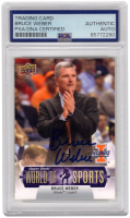Bruce Weber Signed 2011 Upper Deck World of Sports #86 (PSA) at PristineAuction.com