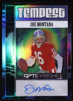Joe Montana 2025 Leaf Optichrome Tempest Autographs Blue #TA-JM1 #2/7 at PristineAuction.com