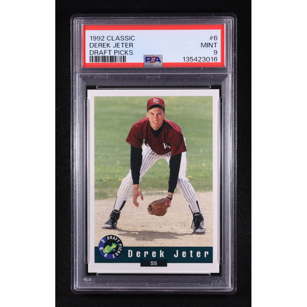Derek Jeter 1992 Classic Draft Picks #6 RC (PSA 9) at PristineAuction.com