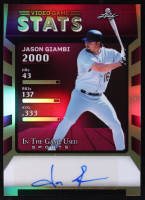 Jason Giambi 2025 Leaf in the Game Used Video Game Stats Autograph Prismatic Gold #VG-JG1 #7/15 at PristineAuction.com