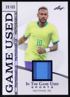 Neymar Jr. 2025 Leaf in the Game Used Game-Used Memorabilia Blue Holo #GM-33 #39/65 at PristineAuction.com