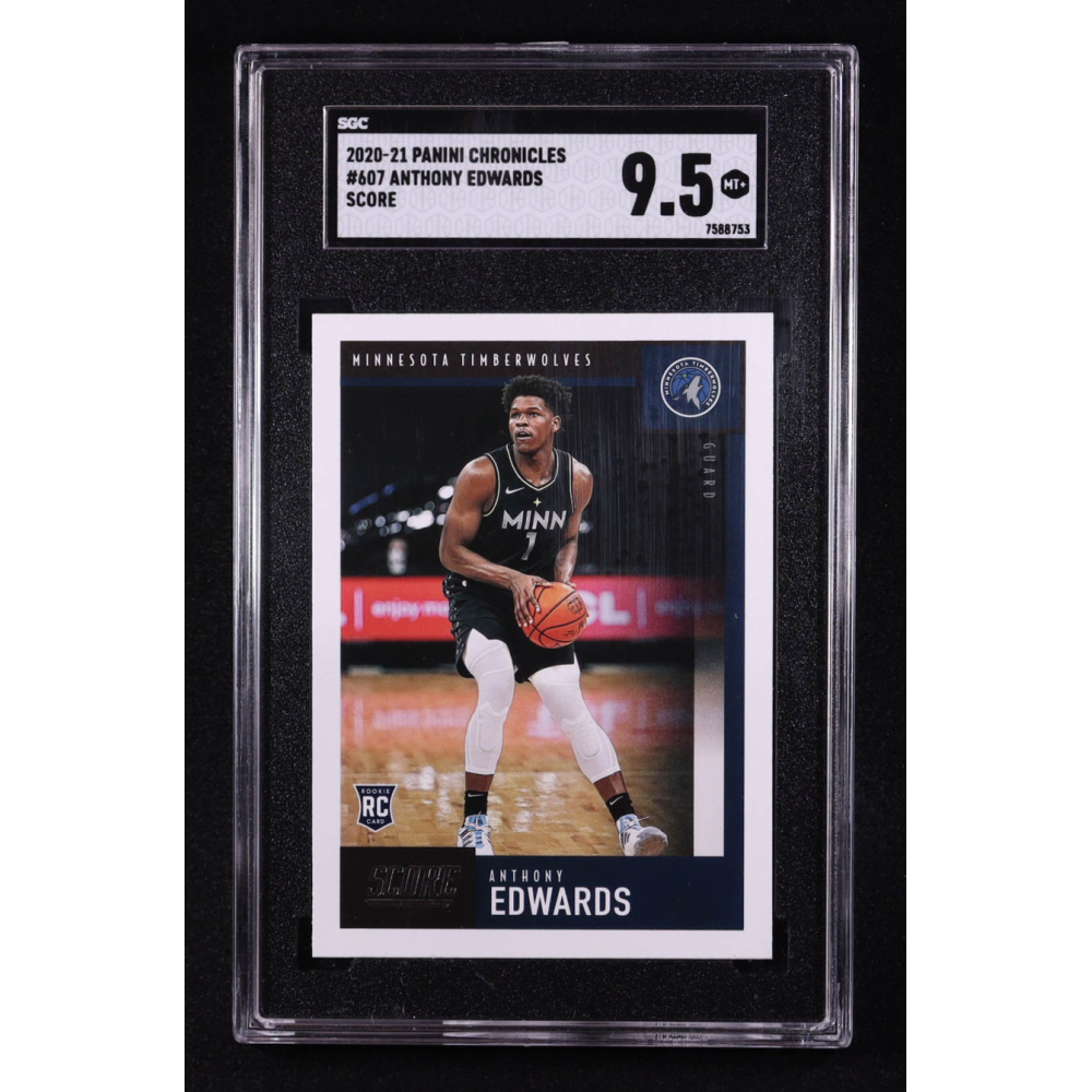 Anthony Edwards 2020-21 Panini Chronicles #607 Score RC (SGC 9.5) at PristineAuction.com