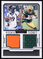 Marvin Mims / Jayden Reed 2023 Contenders Rookie Ticket Dual Swatches #DS-12 RC at PristineAuction.com