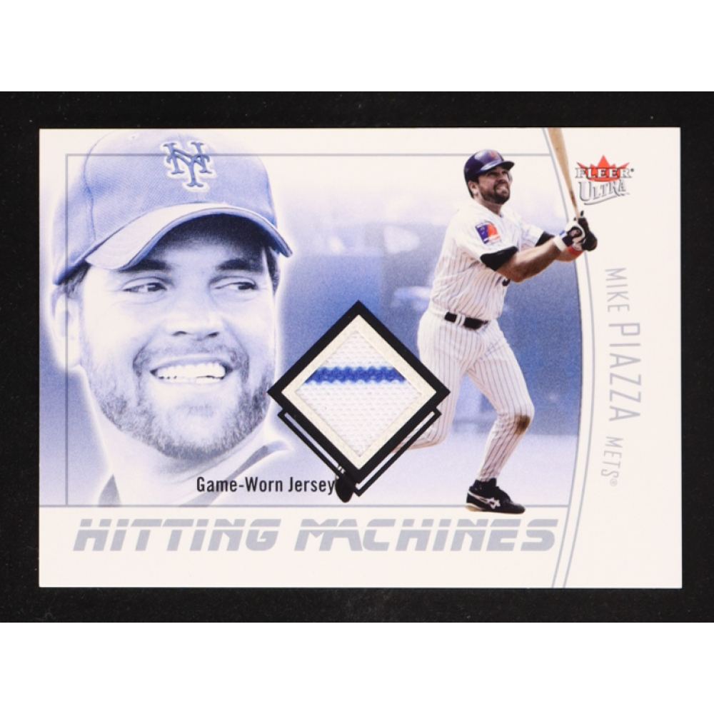 Mike Piazza 2004 Fleer Ultra Hitting Machines Jersey Silver Game-Worn #HM-MP at PristineAuction.com