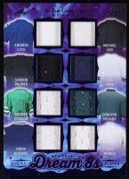 2025 Leaf In The Game Used Dream 8s Purple 8-Way Game-Used Memorabilia #D8-10 #2/25 Andrew Luck / Michael Vick / Carson Palmer / Tony Romo / Boomer Esiason / Donovan McNabb / Drew Bledsoe / Steve McNair at PristineAuction.com