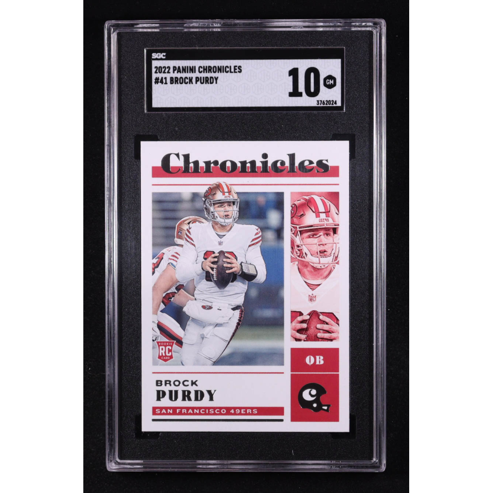 Brock Purdy 2022 Panini Chronicles #41 RC (SGC 10) at PristineAuction.com