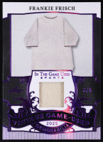 Frankie Frisch 2025 Leaf in the Game Used Vintage Game-Used Memorabilia Purple Holo #VM4 #3/5 at PristineAuction.com