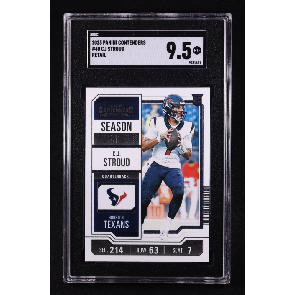 CJ Stroud 2023 Panini Contenders Retail #40 RC (SGC 9.5) at PristineAuction.com