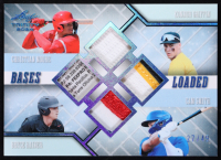 2024 Leaf Trinity Bases Loaded Sapphire Quad Game-Used Patch #BL-6 #27/49 Christian Moore / Konnor Griffin / Bryce Rainer / Cam Smith at PristineAuction.com