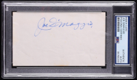 Joe DiMaggio Signed Index Card (PSA) at PristineAuction.com