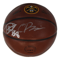 Christian Braun & Peyton Watson Signed Nuggets Logo NBA Basketball (Beckett) at PristineAuction.com