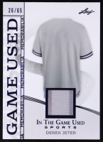 Derek Jeter 2025 Leaf in the Game Used Game-Used Memorabilia Blue Holo #GM-11 #26/65 at PristineAuction.com