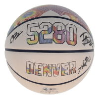 Christian Braun, Peyton Watson & Aaron Gordon Signed Nuggets City Edition NBA Basketball (Beckett) at PristineAuction.com