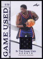 Patrick Ewing 2025 Leaf in the Game Used Game-Used Memorabilia Blue Holo #GM-36 #8/50 at PristineAuction.com
