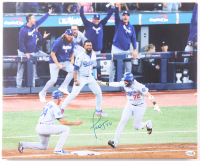 Miguel Rojas Signed Dodgers 2025 World Series 16x20 Custom Canvas Display (JSA) at PristineAuction.com
