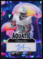Tyreek Hill 2025 Leaf Optichrome Aquatic Autographs Jellyfish Crystal Blue #A-TH2 #1/1 at PristineAuction.com