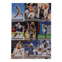 2003 Sports Illustrated for Kids Uncut Trading Card Sheet of (9) Cards with LeBron James #264 RC, Jaromir Jagr #265, Diana Taurasi #268 RC at PristineAuction.com