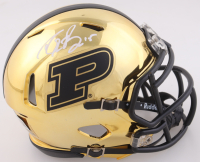 Drew Brees Signed Purdue Boilermakers Chrome Speed Mini Helmet (Beckett) at PristineAuction.com