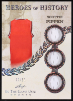 Scottie Pippen 2025 Leaf ITG Used Sports Heroes Of History Triple Relic Glitter Holo #HH78 #12/12 at PristineAuction.com