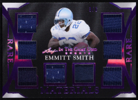 Emmitt Smith 2025 Leaf in the Game Used Rare Materials Game-Used Octo Memorabilia Purple #RM-4 #3/6 at PristineAuction.com