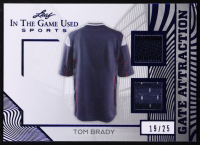 Tom Brady 2025 Leaf In The Game Used Gate Attraction Blue Holo #GA-42 #19/25 at PristineAuction.com