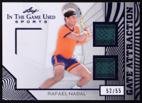 Rafael Nadal 2025 Leaf In The Game Used Gate Attraction Blue Holo #GA-33 #52/55 at PristineAuction.com