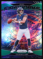 Caleb Williams 2024 Panini Prizm Fireworks Green #25 RC at PristineAuction.com