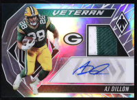 AJ Dillon 2022 Panini Phoenix Veteran Autograph Materials #VAM-AJD #08/50 at PristineAuction.com