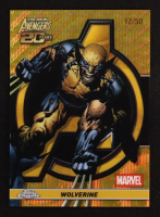 Wolverine 2025 Topps Chrome Marvel New Avengers 20th Anniversary Gold Wave #AV7 #12/50 at PristineAuction.com