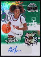 Harmoni Turner 2025 Leaf Metal Women of Sport Hoop Queens Green Autograph #QA-HT1 #5/5 at PristineAuction.com