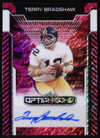 Terry Bradshaw 2025 Leaf Optichrome Pink Shimmer Autograph #BA-TB2 #1/1 at PristineAuction.com