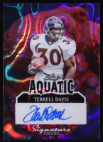 Terrell Davis 2025 Leaf Optichrome Aquatic Signature Series Lava Octopus #A-TD1 #1/1 at PristineAuction.com