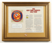 1952 New York Yankees Custom Framed Commemorative Patch Display with Team Logo Pin at PristineAuction.com