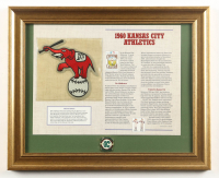 1960 Kansas City Athletics Custom Framed Commemorative Patch Display with Team Logo Pin at PristineAuction.com
