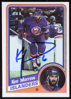 Ken Morrow Signed 1984-85 Topps #97 (Beckett) at PristineAuction.com